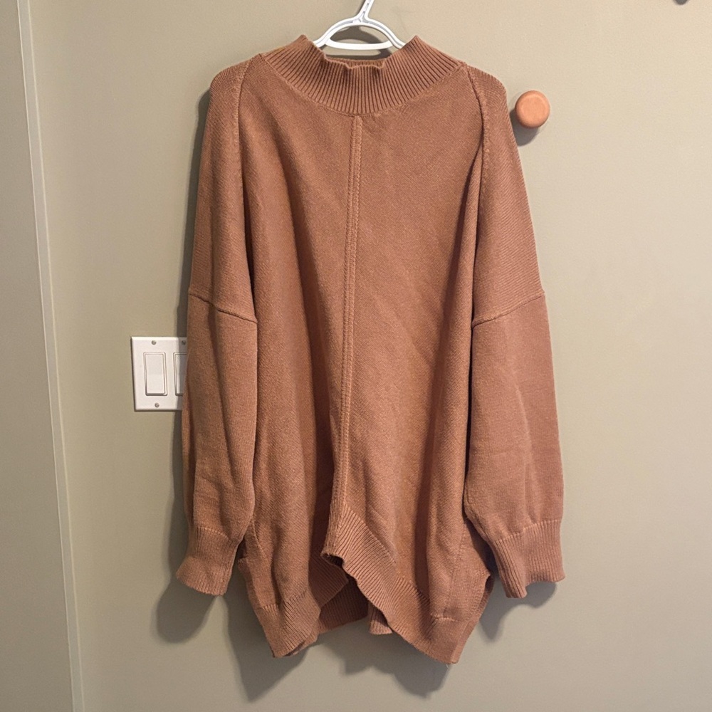 Anthropologie Brown Cowl Neck Sweater